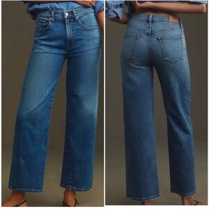 Anthropologie EDWIN Marli Wide Leg Ankle Jeans Blue NWT